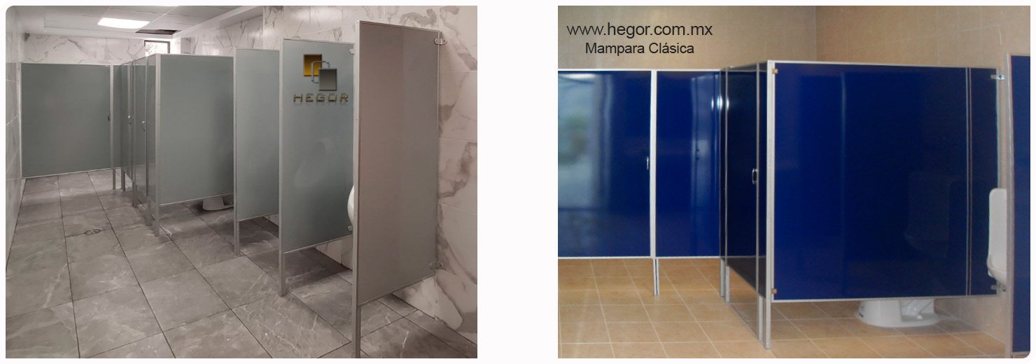 mampara para sanitarios