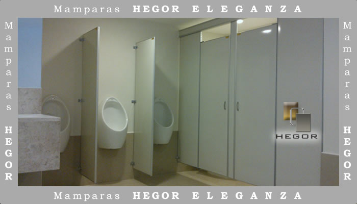 mamparas baños  suspendida