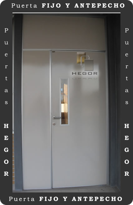 puerta con fijo lateral puebla